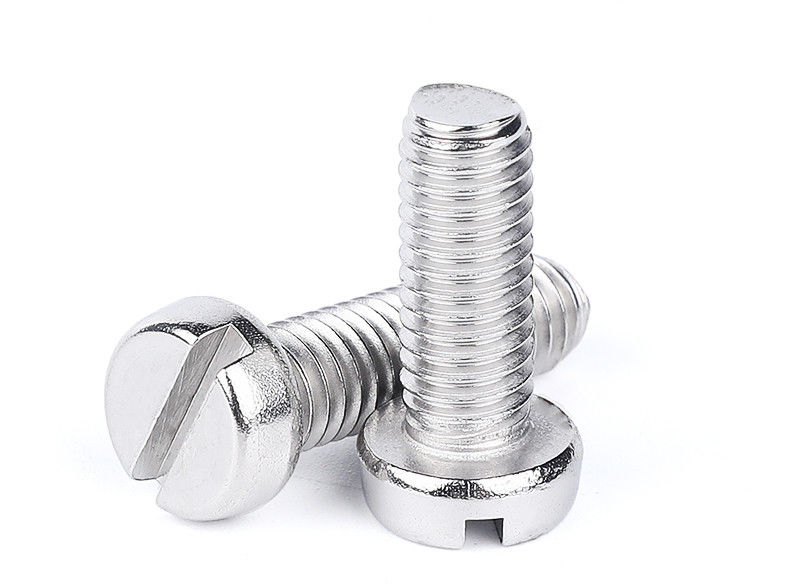 Sekrup Pengencang Baja Tahan Karat untuk sepeda DIN84 Lapisan Aluminium Kepala Silinder Berlubang Sekrup Mesin Slot