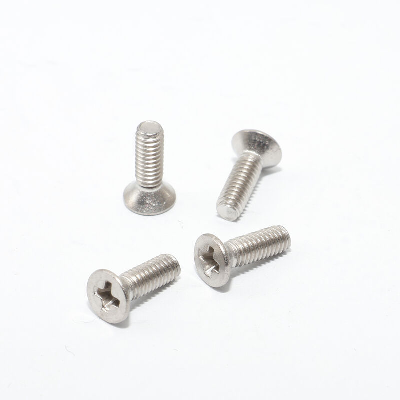 Ultra-Thin 1.5mm Galvanized Micro Screw dengan Slotted Flat End untuk Elektronika Presisi