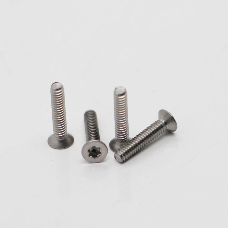 Ultra-Thin 1.5mm Galvanized Micro Screw dengan Slotted Flat End untuk Elektronika Presisi