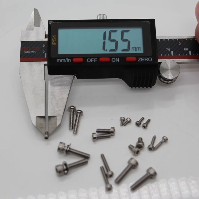 Stainless Steel Ultra-Micro Precision Pan Head Screws M0.5-M3 Nikel Plated untuk Aplikasi Industri